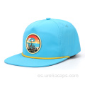 Gorro snapback de algodón con parche